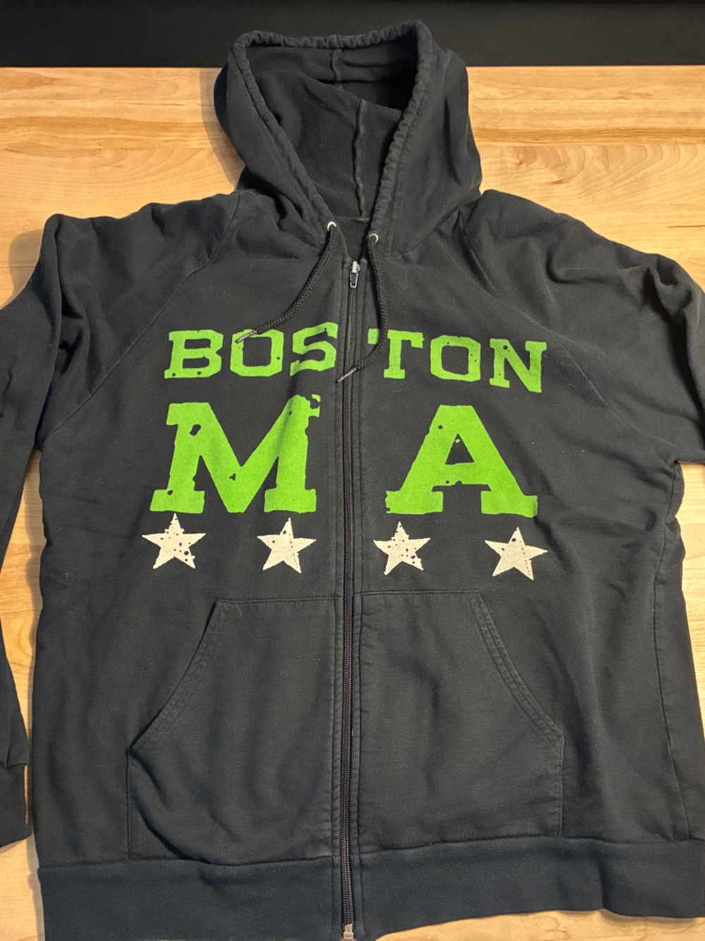 Dropkick Murphys Hoodie Jacket with 'Boston MA' Graphic